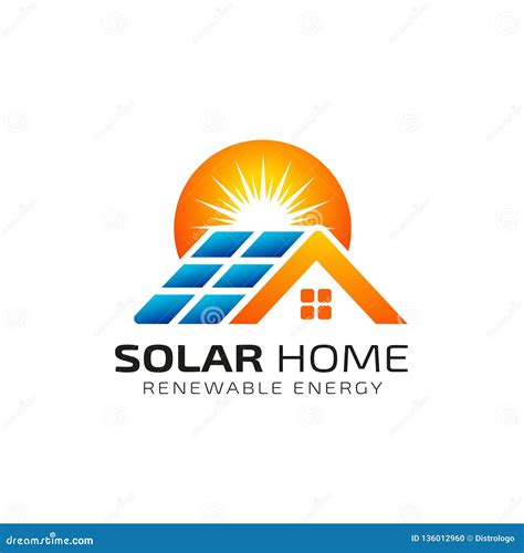 Sun Solar Energy Logo Design Template Solar Tech Logo Design Stock