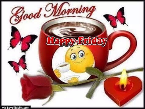 Cute Good Morning Happy Friday Coffee Quote Pictures Photos And