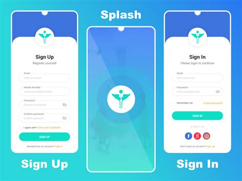 Mobile App Login Screen And Splash Screen By Jyoti Bala On Dribbble