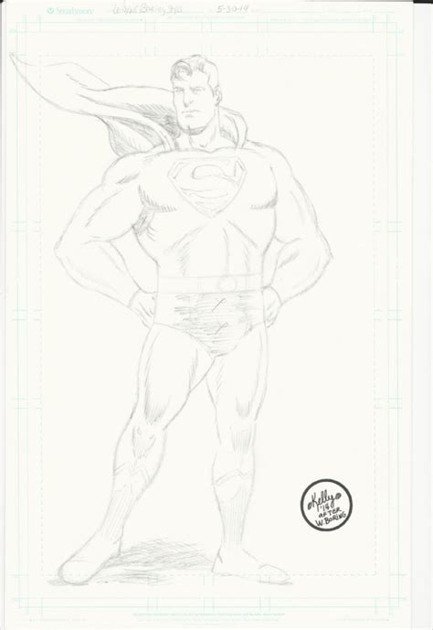 A Wayne Boring Superman Homage In Kelly Powerss Superman Comic Art