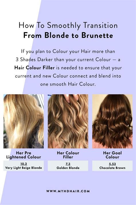 How To Smoothly Transition From Blonde To Brunette In 2021 Brunette