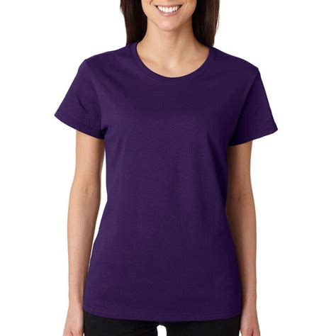 Gildan Gildan 5000l Womens Cotton T Shirt Purple 2x Large Walmart