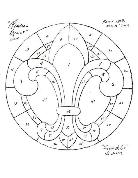 beginner stained glass patterns printable