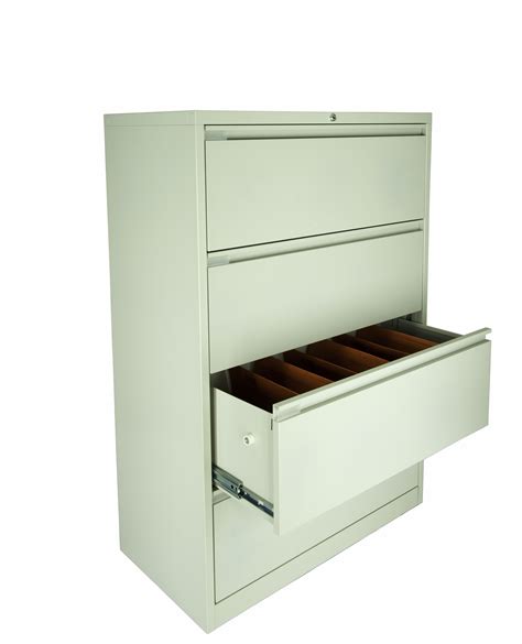 Versatile file cabinet or artist cabinet in original finish teak with lock key, and tambour door, drawers finish in birch wood, hard to find piece, each drawer. Lateral Filing Unit - LF2M - Steelco