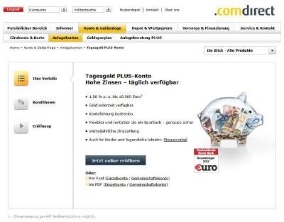 Das tagesgeld der comdirect richtet sich vor allem an neukunden, die sich für die bank konnte die kundenzahl, nicht zuletzt durch massive werbung, in den letzten jahren stetig steigern (abbildung 1). Alle Tagesgeldkonten im Überblick