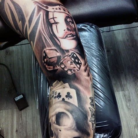 A pair of dice though not considered strictly a mainstream tattoo enjoys a certain amount of popularity. 75 Dice Tattoos For Men - The Gambler's Paradise Of Life