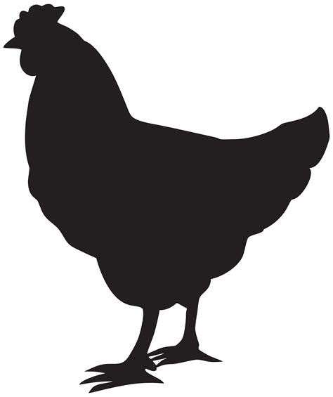 Chicken Silhouette Clipart Free Download On Clipartmag