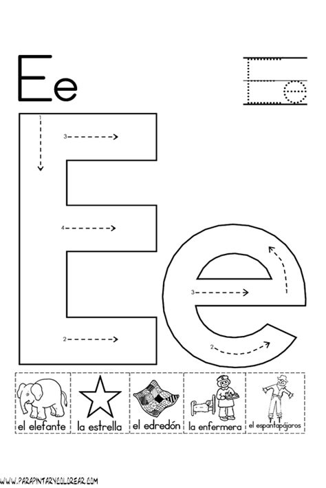 Dibujos Para Pintar Que Empiecen Con La Letra E Dibujos Para Pintar