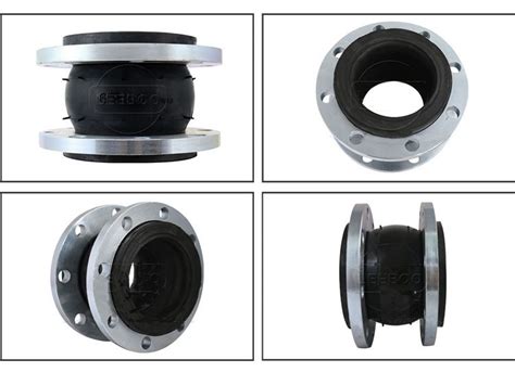 High Temperature Flexible Single Sphere Rubber Expansion Joints With Flange