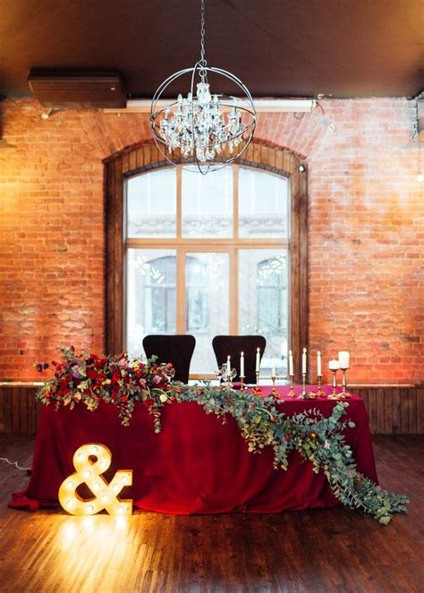 20 Fall Wedding Reception Sweetheart Table Ideas Roses