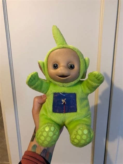 Teletubbies Green Dipsy With Windmill Tummy Plush Toy Etsy