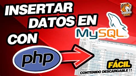 Insertar Datos En Mysql Con Php Espa Ol Muy Sencillo Youtube