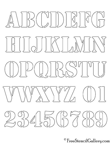 Printable Alphabet Letter Stencils Artofit