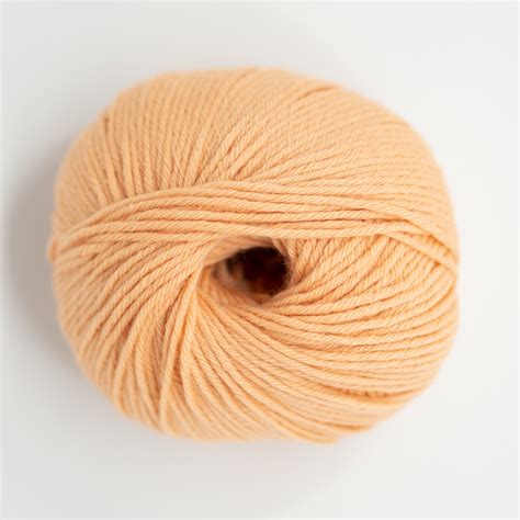 Soft Peach Pop Merino Merino Wool Yarn By Hipknitshop