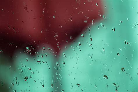 Rain Window Bokeh Climate Weather Wet Glass Drop Water Glass