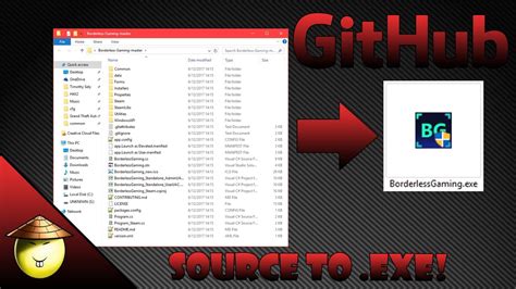 Creating Exe From Github Sources Borderless Gaming Youtube
