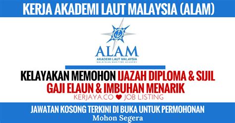 Akademi laut malaysia is one of our valuable member of the oil and gas industry company database. Jawatan Kosong Terkini Akademi Laut Malaysia (ALAM ...