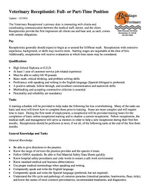 receptionist appraisal answers - Fill Out Online, Download ...