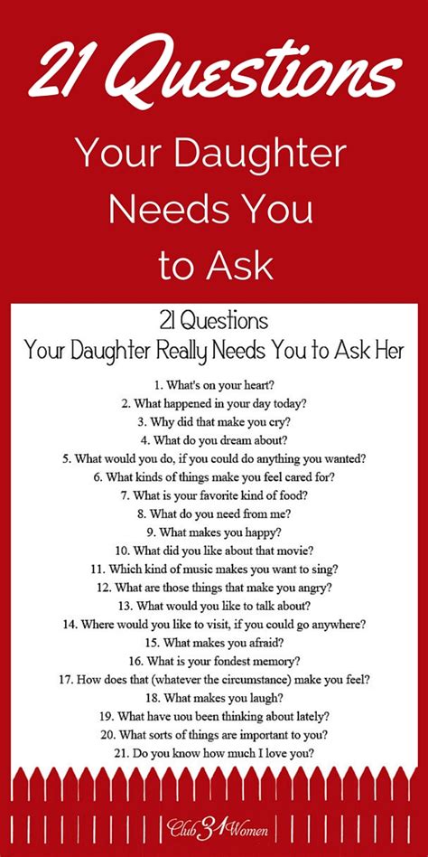 Janis meredith writes jbmthinks, a blog on sports parenting and youth sports. FREE Printable: 21 Questions Your Daughter Really Needs ...