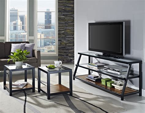 Wade logan® highfill series comprises a coffee table, end table, tv entertainment stands, and accent cabinets. Tv Stand And Coffee Table Set | Roy Home Design