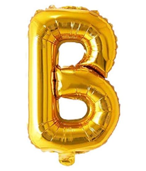 Foil Balloon Letter Alphabet 16 Inch Golden B Buy Foil Balloon