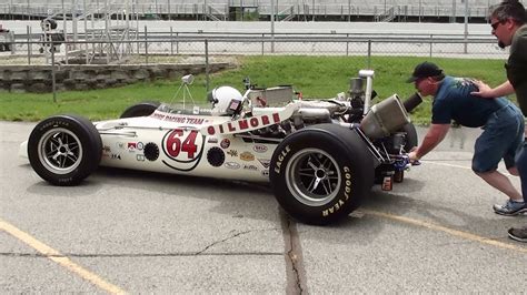 Vintage Indy Car Action Gateway Motorsports Park Oval Track Racing