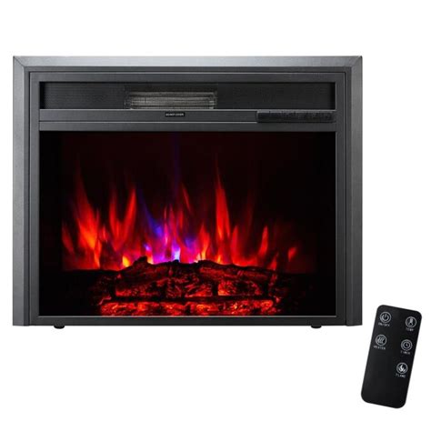 Xbrand Xbrand Insert Fireplace Heater Wremote Control And Led Flame
