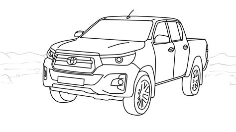 Coloring Toyota Hilux Coloring Pages