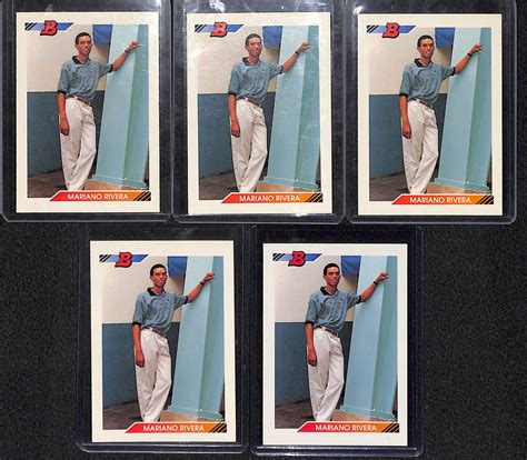 Buy from many sellers and get your cards all in one shipment! Lot Detail - Lot of 5 1992 Bowman Mariano Rivera Rookie Cards
