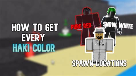 How To Get Every Haki Color In Blox Fruits GET LEGENDARY COLORS FAST