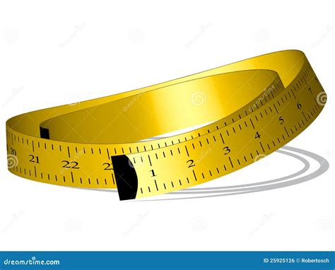Yellow Measuring Tape Vector Isolated On White Background Construction
