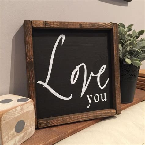 Love You Sign Home Decor Gallery Wall Wooden Sign Wall