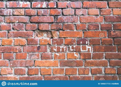Brick Red Wall Background Of A Old Brick House Stock Image Image Of