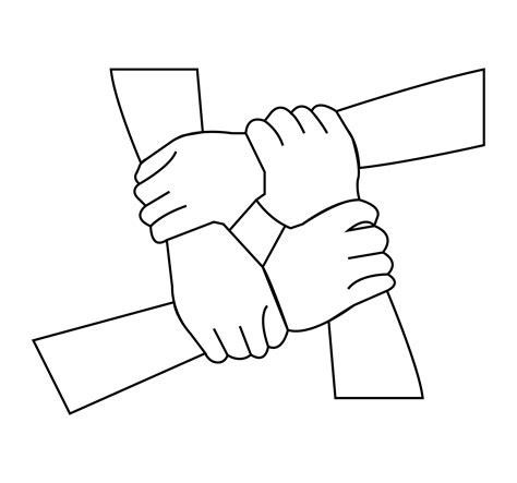 Teamwork Hands Clip Art