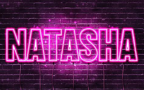 1920x1080px 1080p Free Download Natasha With Names Female Names Natasha Name Purple Neon