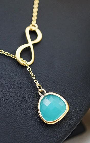 If you wear necklaces—and especially if you layer them, as so many of us do—ending up with tangled chains at some point is practically a given. Infinity and mint glass lariat necklace , infinity ...