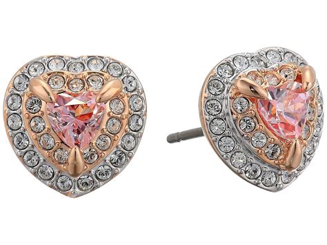 Swarovski Crystal Pink Heart Stud Earrings You Can Find More Details