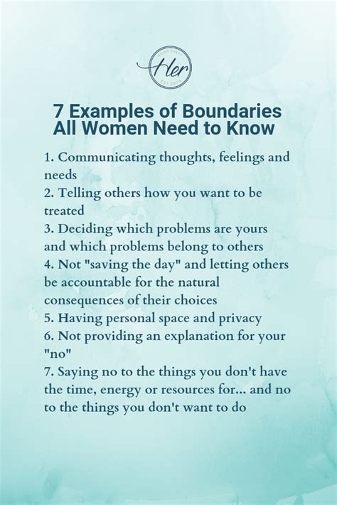 7 Examples Of Boundaries All Women Need To Know Relationship Psychology Relationship