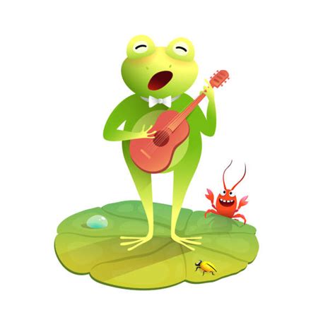 Frog With Guitar Illustrations Royalty Free Vector Graphics And Clip Art