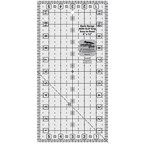 Creative Grids Quilt Ruler 6 X 12 Basics Range Cgrbr5