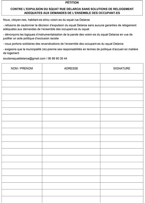 A l heure ou les lions s appretent a jouer un match tres important , la federation pose un acte scandaleux et. Contre l'expulsion annoncée du squat Delaroa à St-Etienne ...