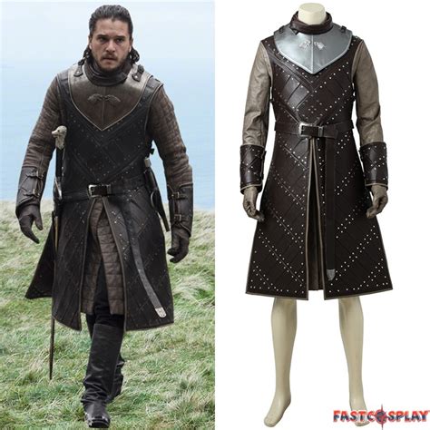 Game Of Thrones Season 7 Jon Snow Cosplay Costume Deluxe