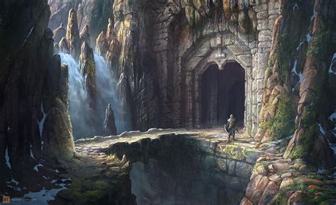 Artstation The Lord Of The Rings Waterfall Bridge