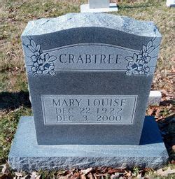 Mary Louise Crabtree Memorial Find A Grave