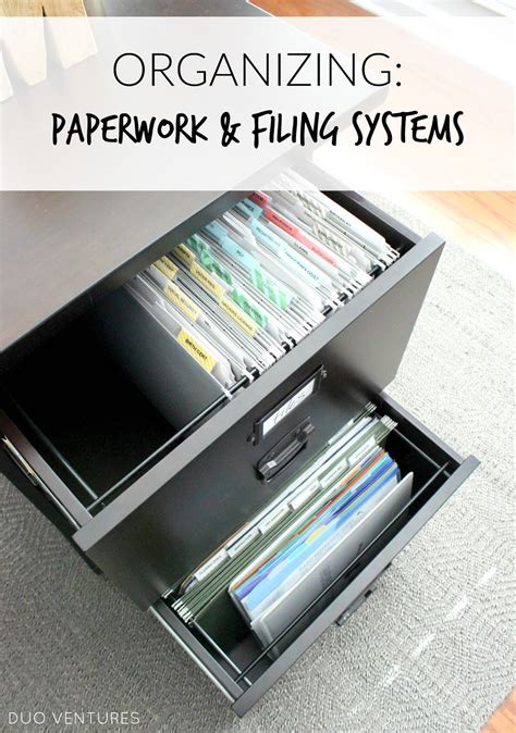 Duo Ventures Organizing Paperwork And Filing Systems