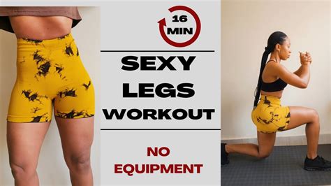 16 min sexy legs workout booty calves inner outer thighs grow thicker thighs at home