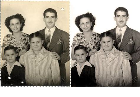 Photo Repair Wizards A Damaged Photo We Repaired For Our Aunt From