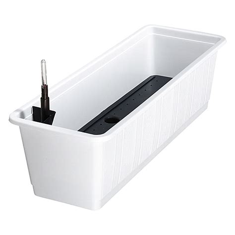 Bewässerung und wasserstandsanzeiger, farben:taupe 40. Geli Bewässerungs-Balkonkasten Aqua Green Plus (Länge: 60 ...