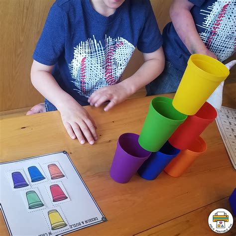 Cup Stacking Stem Challenge Pre K Printable Fun