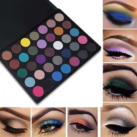 35 Colors Matte Eyeshadow Palette Shimmer Makeup Earth Warm Smoky Eye